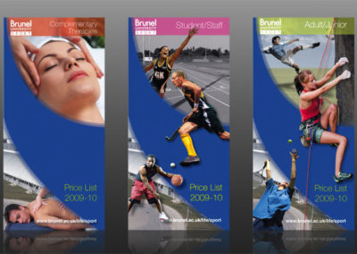 Brunel Uni Sports Facilities Price Lists