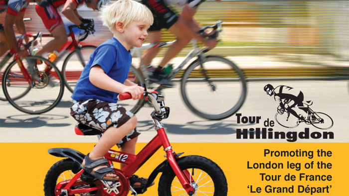 Tour De Hillingdon Poster And Flyers - Bike Tour De Hillingdon Poster And Flyers - Bike