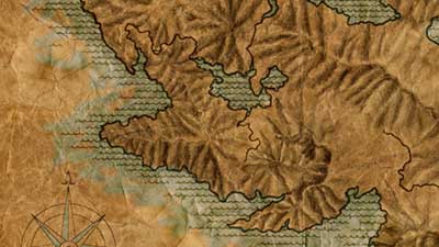 Ancient map illustration