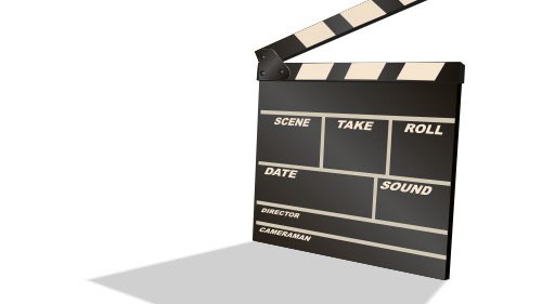 clapper board illustration