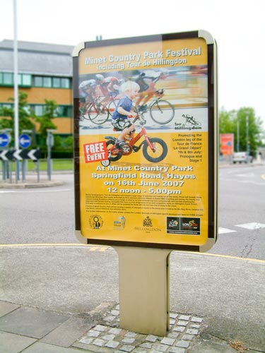 tour de hillingdon billboard poster display tour de hillingdon billboard poster display