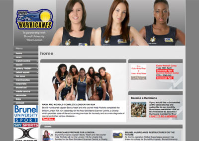 Brunel Hurricanes Netball Website