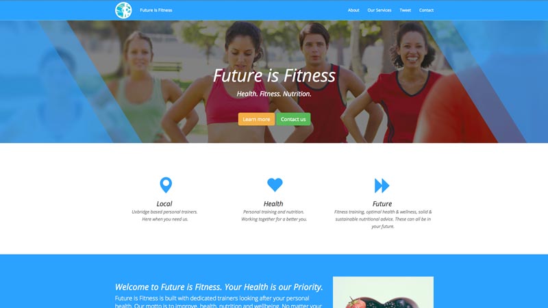 Future is Fitness Website Future is Fitness Website